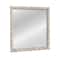 Hello Honey® 25.75" White Square Raised Dowel Wood Wall Mirror